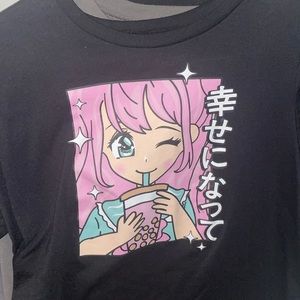 I am selling a small black anime shirt, it is in good condition still brand new.